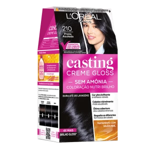 TONALIZANTE LORÉAL CASTING GLOSS - 210 PRETO AZULADO