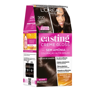 TONALIZANTE LORÉAL CASTING GLOSS - 300 CASTANHO ESCURO