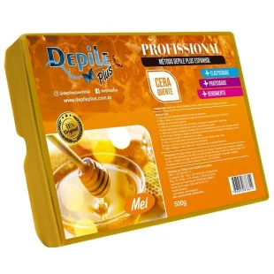 CERA DEPILE PLUS 500G QUENTE - MEL