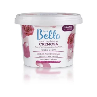 CERA DEPIL BELLA 200G MICROONDAS - PÉTALAS DE ROSAS