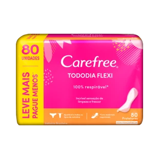 PROTETOR DIARIO CAREFREE - TODODIA FLEXI - DIARIO - BORDAS DOBRAVEIS - 80UN