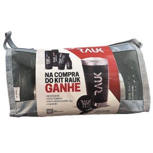 KIT RAUK PARA BARBA - COMPRE O KIT E GANHE COPO TÉRMICO - NECESSAIRE - PASTA MODELADORA E CHAVEIRO