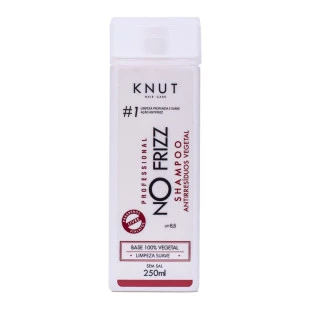 SHAMPOO KNUT 250ML - NO FRIZZ - ANTIRRESIDUOS VEGETAL