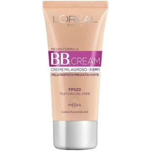 BASE BB CREAM LOREAL 5X1 - FPS 20 - MÉDIA