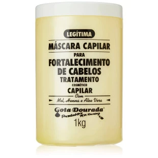 MÁSCARA CAPILAR GOTA DOURADA 1KG - FORTALECIMENTO DE CABELOS